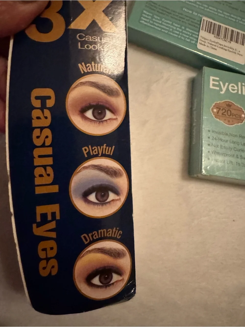 Eyelid Tape Adhesive Strips - Clear (3 Pack)eyeshadow, mascara